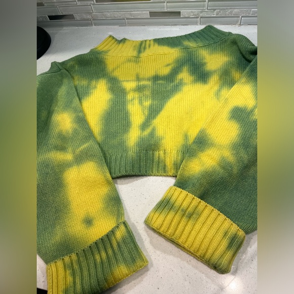 GUIZIO Tie-Dye Knit Safety Pin Sweater size XS/S - Picture 4 of 5